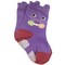 Wrapables Peek A Boo Animal Non-Skid Toddler Socks (Set of 6), Cat and Owl Large